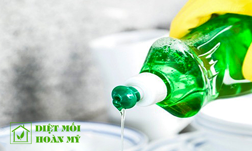 Diệt rệp bằng nước rửa chén 1