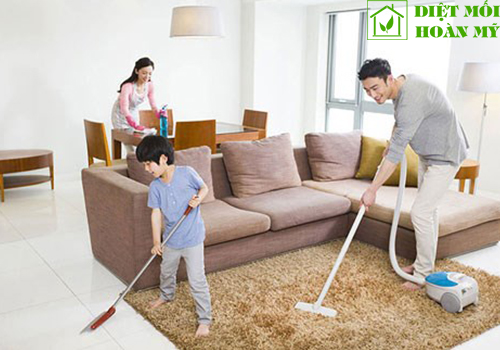 Diệt ve chó bò trong nhà